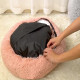 Detachable and Washable Comfy Donut Extra Large Dog Cat Beds Warm Bed Pet Round Plush Puppy Beds - 50cm Deep Grey