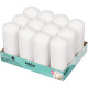 12 Bolsius Professional Pillar Candles - White (168/68mm)