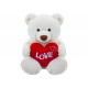 Cream Bear with Heart (34cm)