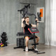 Multigym Station, with 66KG Weight Stack, for Strength Training - Red &amp; Black