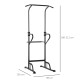 Power Tower Dip Station Pull Up Bar Multi-Function Push Up Equipment with Adjustable Height for Home Gym Strength Training Worko