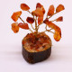 Mini Gemstone Tree On Wood Base - Carnelian (15 stones)