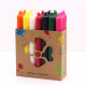 Solid Colour Dinner Candle Set - Pack of 21 - Mix of 7 Colours