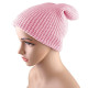 Unisex Warm Skull Cap Winter Knitted Hat - Pink