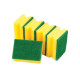 Double Sided Grooved Sponges Pack of 5 Washing Scourers for Kitchen 9 x 4 cm - Random Colour