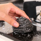 Sponge and Scourers Pack of 5 Steel Wool Scrubber for Kitchen - Silver