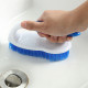 15cm Scrub Brush Cleaning Brush with Handle and Stiff Bristles - Random Colour