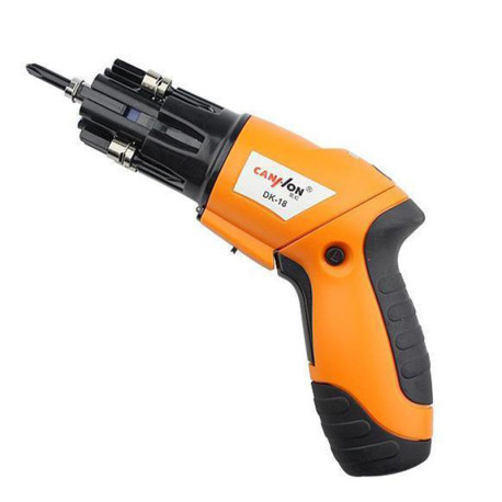 Cordless Screwdriver Rechargeable Electric Screwdriver Diy Home - Orange