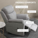 Power Lift Chair Electric Riser Recliner for Elderly with Massage, Linen Fabric Sofa Lounge Armchair with Remote Control and Sid