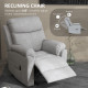 Power Lift Chair Electric Riser Recliner for Elderly with Massage, Linen Fabric Sofa Lounge Armchair with Remote Control and Sid