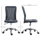 Vinsetto Computer Desk Chair, Mesh Office Chair with Adjustable Height and Swivel Wheels, Armless Study Chair, Dark Grey