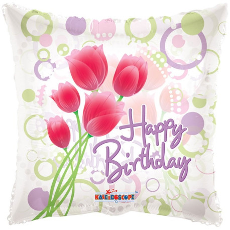 Tulips Birthday Balloon