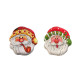 Plastic Christmas Santa Claus Cookie Box Jelly Mould for Holiday Decorative - Random Colour