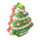 Plastic Christmas Tree Shape Cookie Box Jelly Mould Storage Containers for Holiday Decorative