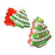 Plastic Christmas Tree Shape Cookie Box Jelly Mould Storage Containers for Holiday Decorative