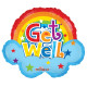 18&quot;&quot; Get Well Rainbow Get Well Shape