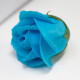 10x Craft Soap Flowers - Med Rose - Royal Blue