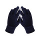 Winter Coldproof Knitted Warm Gloves Touch Screen Gloves - Navy