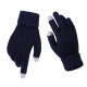 Winter Coldproof Knitted Warm Gloves Touch Screen Gloves - Navy