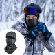 Balaclava Fleece Thermal Face Mask Motorcycle Thermal Hood Hat Helmet - Grey