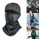 Balaclava Fleece Thermal Face Mask Motorcycle Thermal Hood Hat Helmet - Grey