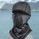 Balaclava Fleece Thermal Face Mask Motorcycle Thermal Hood Hat Helmet - Grey