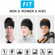 Fleece Ear Cover Ear Warmer Headband Winter Sweatband Running Headband - Black