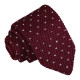 Flecked V Polka Dot Knitted Slim Tie