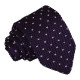 Flecked V Polka Dot Knitted Slim Tie