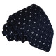 Flecked V Polka Dot Knitted Slim Tie