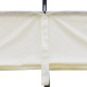 Outsunny 3 x 3(m) Outdoor Pergola Retractable Canopy Wall Mounted Gazebo Patio Shelter Sun Shade, Cream White