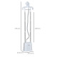 Upright Garment Clothes Steamer with 6 Steam Setting, 45s Fast Heat-up, 1.7L Water Tank and 45min Steamer, Wrinkle and Odour Rem