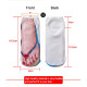 1 Pair 3D Pattern Flip Flop Socks Funny Sock Novelty Show Off Socks - Colored