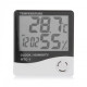 Indoor LCD Clock Digital Humidity Hygrometer Thermometer Temperature Meter