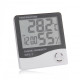 Indoor LCD Clock Digital Humidity Hygrometer Thermometer Temperature Meter