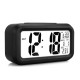 5.3 Inch Smart Simple Silent LED Digital Alarm Clock w/ Date Temp Display -Black