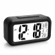 5.3 Inch Smart Simple Silent LED Digital Alarm Clock w/ Date Temp Display -Black