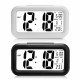 5.3 Inch Smart Simple Silent LED Digital Alarm Clock w/ Date Temp Display -Black