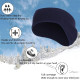 Fleece Ear Cover Ear Warmer Headband Winter Sweatband Running Headband - Navy