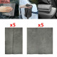 5pcs 29.7cm x 19.8cm Magic Glass Cleaning Cloth Dishcloth Lint Free Rag Thickened Polish Cloth