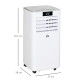 10000 BTU Air Conditioning Unit, 3-in-1 Portable Air Conditioner, Dehumidifier, Cooling Fan with Remote Control, LED Display, 2 