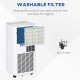 7000 BTU Air Conditioning Unit, 3-in-1 Portable Air Conditioner, Dehumidifier, Cooling Fan with 2 Speeds, 24H Timer, Remote Cont