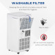 8000 BTU Air Conditioning Unit, 3-in-1 Portable Air Conditioner, Dehumidifier, Cooling Fan with Remote Control, Digital Display,