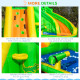 Outsunny 5 in 1 Kids Bouncy Castle Large Crocodile Style Inflatable House Slide Basket Water Pool Gun Climbing Wall with Blower 