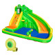 Outsunny 5 in 1 Kids Bouncy Castle Large Crocodile Style Inflatable House Slide Basket Water Pool Gun Climbing Wall with Blower 