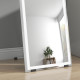 Standing Dressing Mirror with LED Lights, Wall Dressing Mirror for Bedroom with Dimmable and 3 Colour Lighting, White