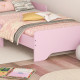 ZONEKIZ Toddler Bed Frame, Princess Bed for Kids, Cloud-Design, 143 x 74 x 55cm - Pink