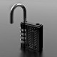 4 Digit Combination Padlock in Black