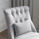 Fabric Single Sofa, Tub Chair, Upholstered Bedroom Chair with Pillow, Solid Wood Leg for Home, Living Room, Dining Room, Set of 