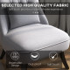 Fabric Single Sofa, Tub Chair, Upholstered Bedroom Chair with Pillow, Solid Wood Leg for Home, Living Room, Dining Room, Set of 